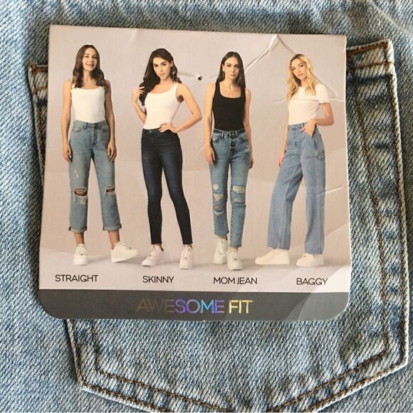 SIMPLE SOCIETY BUTTON FLY HIGH WAIST JEANS - Picture 7 of 11